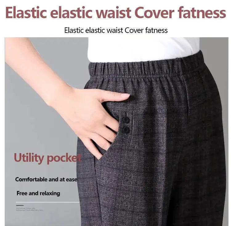 Stilvolle Plüsch Hose für Damen mit geradem Bein