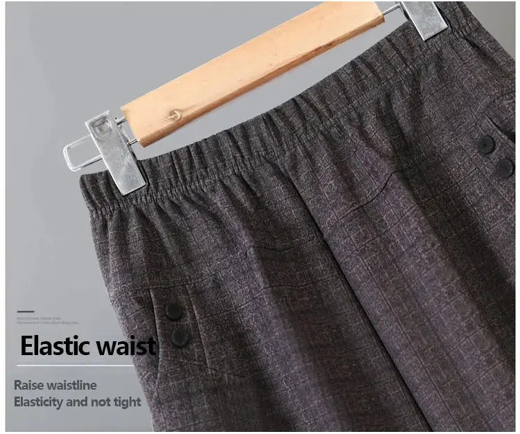 Stilvolle Plüsch Hose für Damen mit geradem Bein