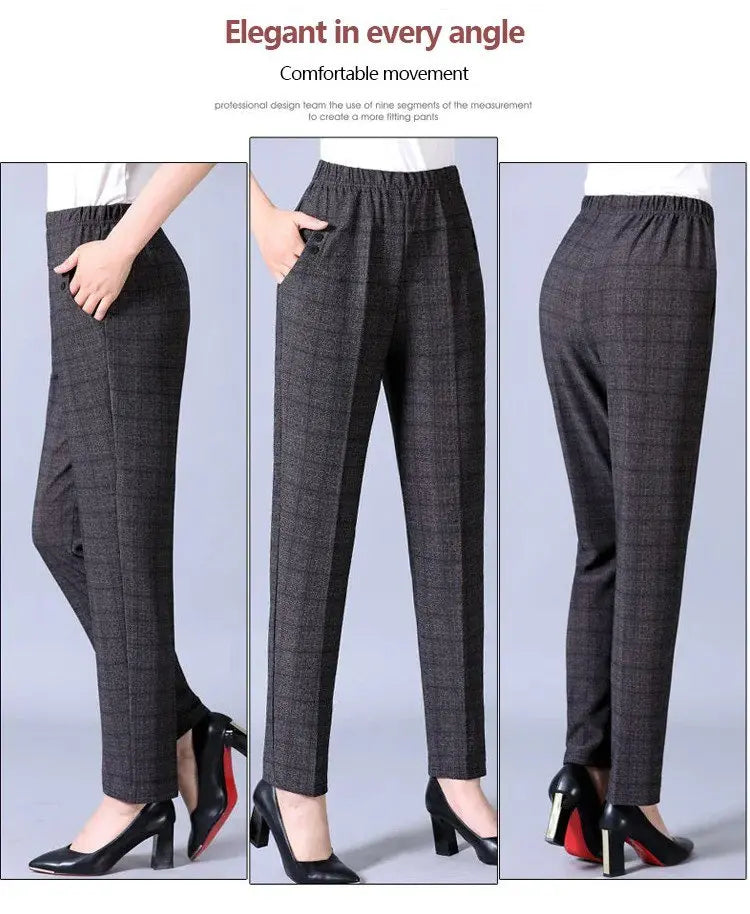 Stilvolle Plüsch Hose für Damen mit geradem Bein