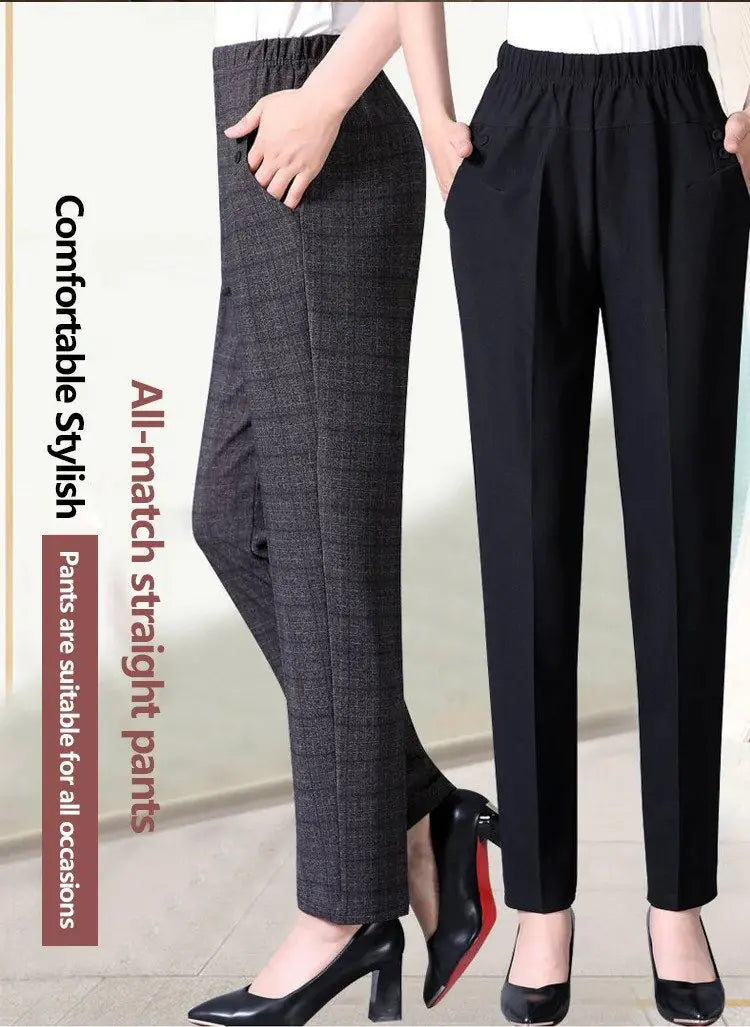 Stilvolle Plüsch Hose für Damen mit geradem Bein
