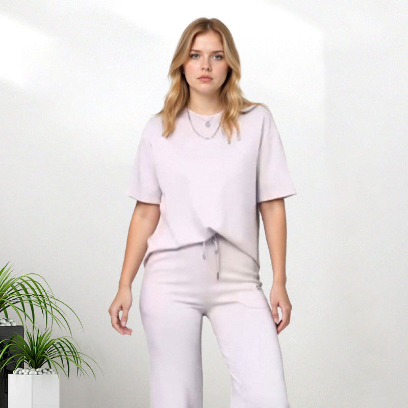 💞Limitierte Zeit 50% Rabatt - schickes zweiteiliges Damenset: gemütliches Oberteil und passende Hose