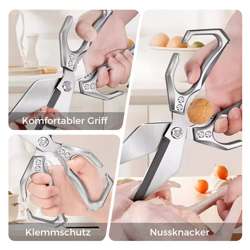 🔥✂️Seidige Knochenschneideschere – Mehrzweck-Küchenschere für hohe Beanspruchung