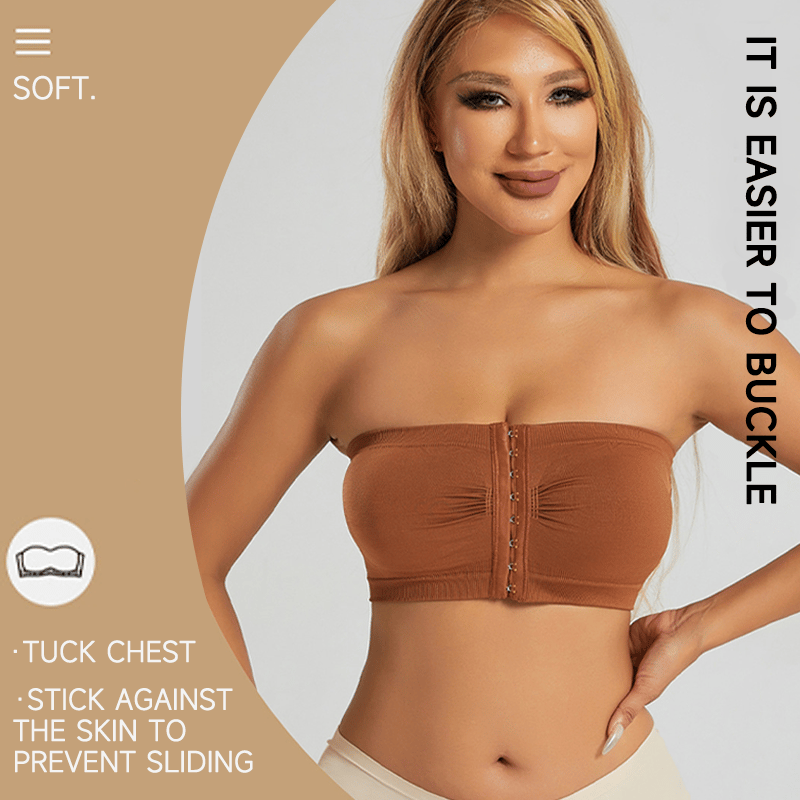 🎁Prime Day Sale 50% RABATT🔥Plus Size Strapless BH mit Frontverschluss & atmungsaktivem Material