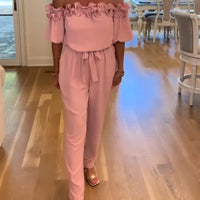 💖Begrenzte Zeit 50% Rabatt - Jumpsuit mit gerafften Schultern