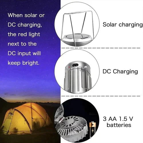 🌞 Sommer-Angebot 2025 – Jetzt -50 % 🔥 Tragbare LED-Campinglampe mit integriertem Ventilator 💡🌬️ Perfekt für heiße Nächte!