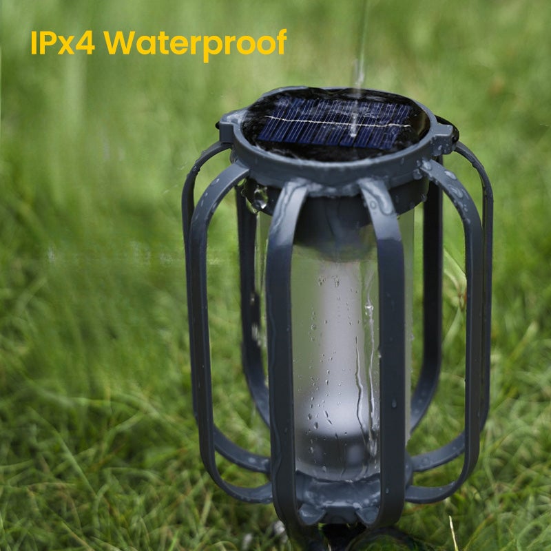 🔥Upgraded flackernde Flamme Solar Laterne im Freien wasserdichtes Licht