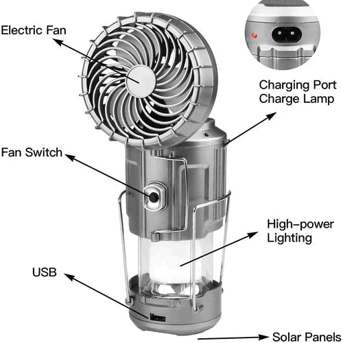 🌞 Sommer-Angebot 2025 – Jetzt -50 % 🔥 Tragbare LED-Campinglampe mit integriertem Ventilator 💡🌬️ Perfekt für heiße Nächte!
