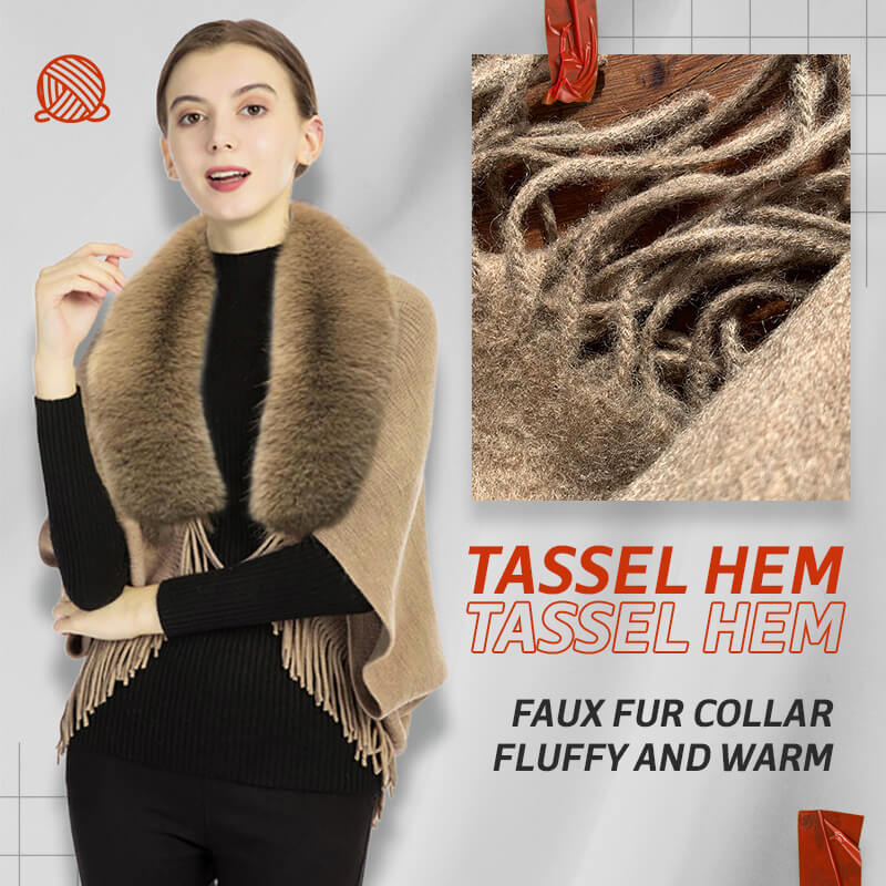 🔥Mode Pelzkragen Schal Mantel(Kaufen Sie 2 gratis Versand)
