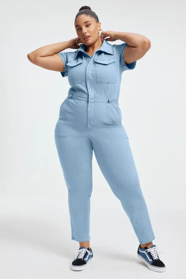Enger Bootcut-Denim-Overall (2 Stück kaufen, versandkostenfrei)
