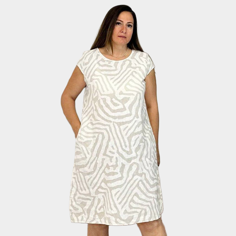 🌸Lässiges Boho-Vintage-Kleid mit Print🌈