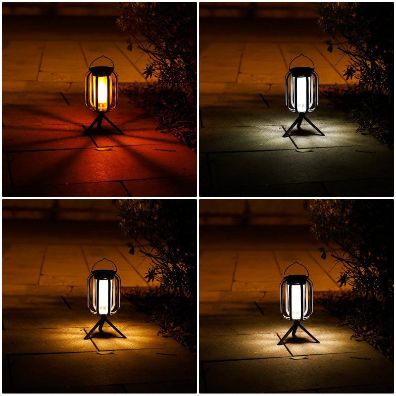 🔥Upgraded flackernde Flamme Solar Laterne im Freien wasserdichtes Licht