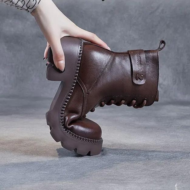 Women's Orthopedic Comfortable Leather Boots - Free Shipping