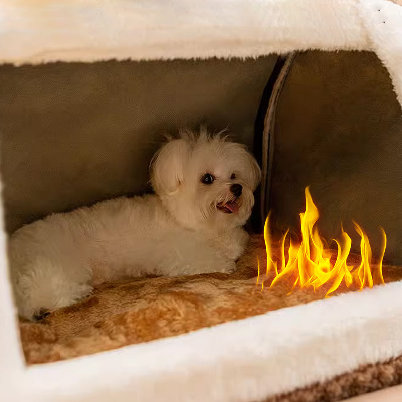 🐕Geräumige, isolierte, weiche und atmungsaktive Hundehütte🐕