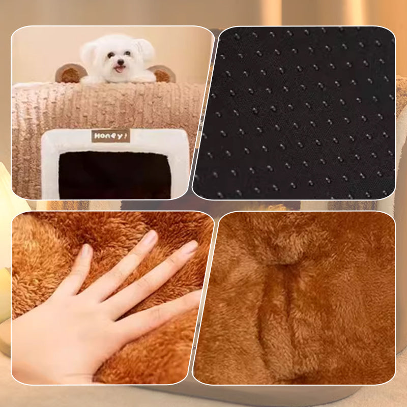 🐕Geräumige, isolierte, weiche und atmungsaktive Hundehütte🐕