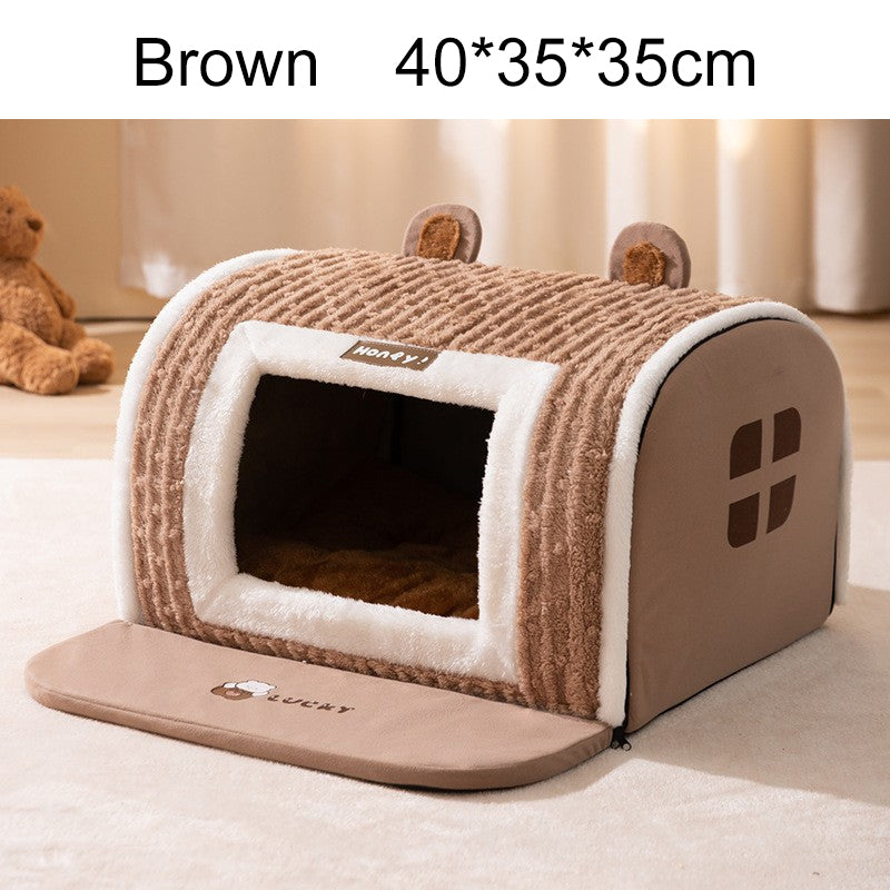 🐕Geräumige, isolierte, weiche und atmungsaktive Hundehütte🐕