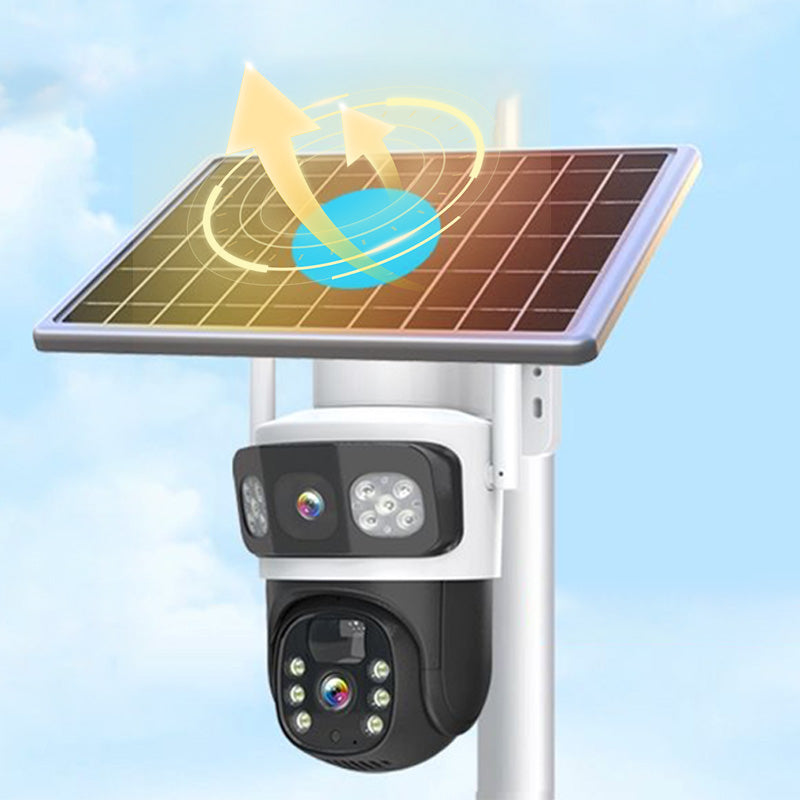 💯Limited Time 50% Off - Dual Lens Wireless Solar Security Camera for Outdoor Use
