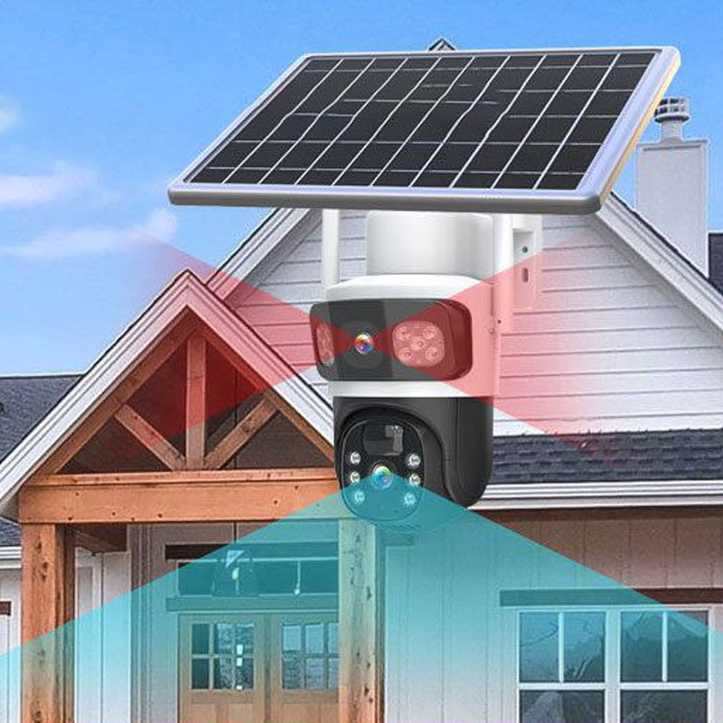 💯Limited Time 50% Off - Dual Lens Wireless Solar Security Camera for Outdoor Use
