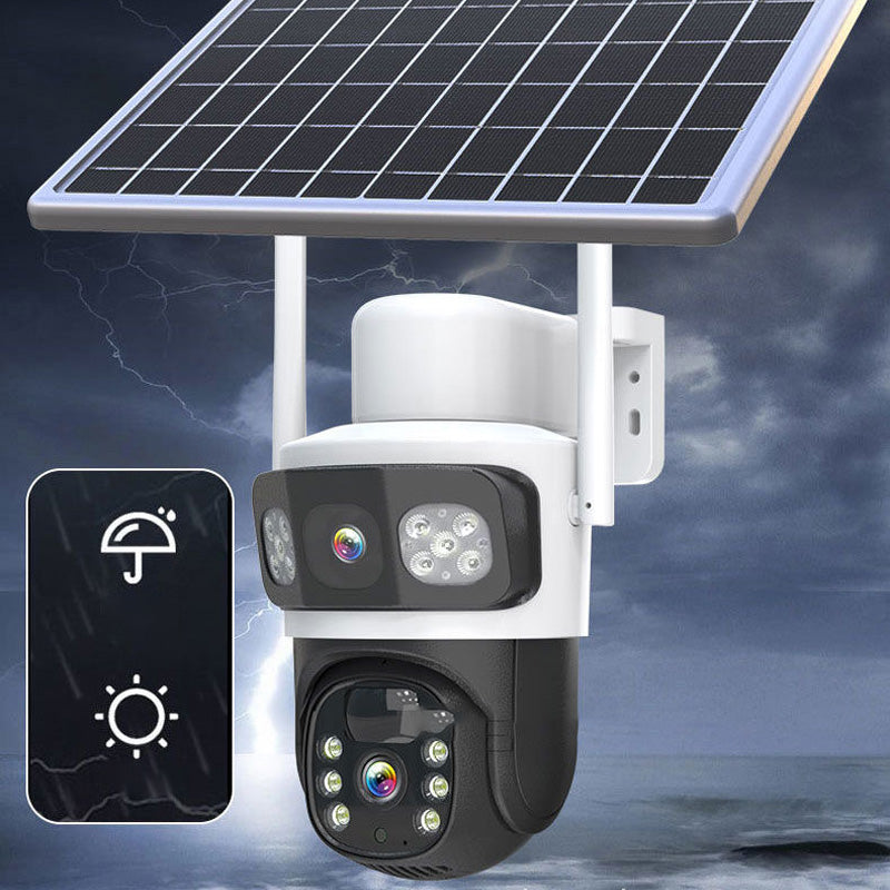 💯Limited Time 50% Off - Dual Lens Wireless Solar Security Camera for Outdoor Use