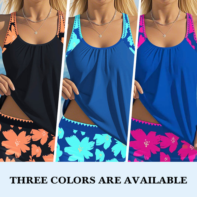 đââď¸ Begrenzte Zeit 50% Rabatt - 2-teiliges Badeanzug-Set (mit Tankini und Shorts), geeignet fĂźr Frauen
