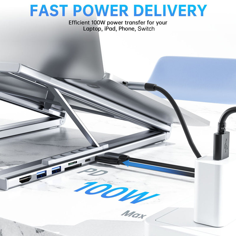 USB-C-Dockingstation-Laptopständer mit 4K HDMI Nein
