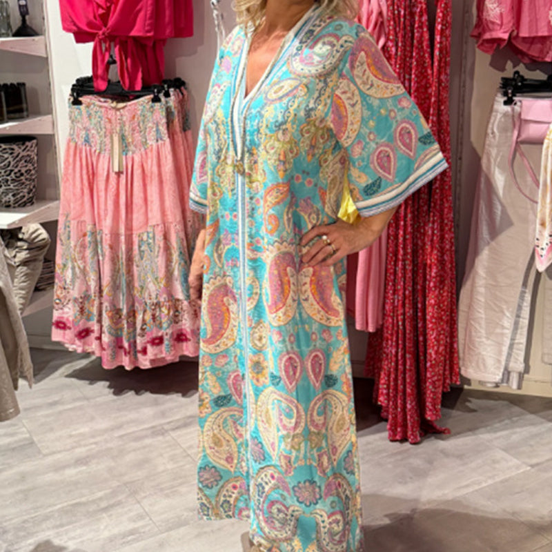 🌺Bequemes, locker sitzendes Print-Kleid für Frauen👗