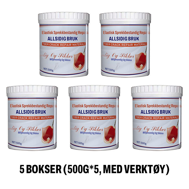 Elastische en scheurvaste reparatiepasta voor muren