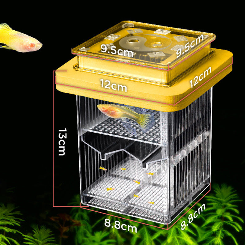🐟💧 Nur für kurze Zeit zum halben Preis! 4-lagiger, abnehmbarer Acryl-Fischbrutkasten 🛡️ — Mit Schutzfunktion für sichere Aufzucht Ihrer Jungfische 🐠✨