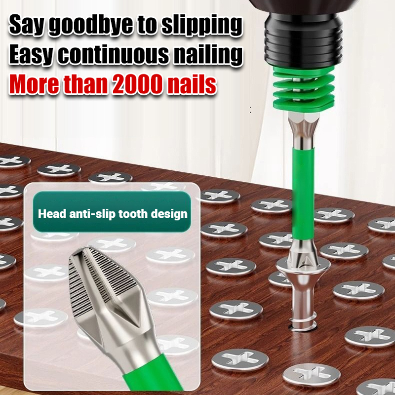 💪Limited Time 50% Off-Non-Slip Magnetic Phillips Bit mit Feder