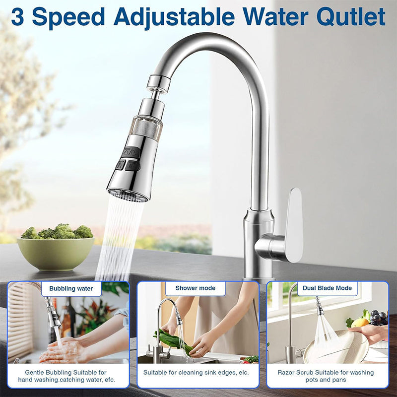 🚿 360° Schwenkbarer Wasserhahn-Aufsatz für die Küche -50 % Rabatt – Flexibles Design für müheloses Spülen 💧✨