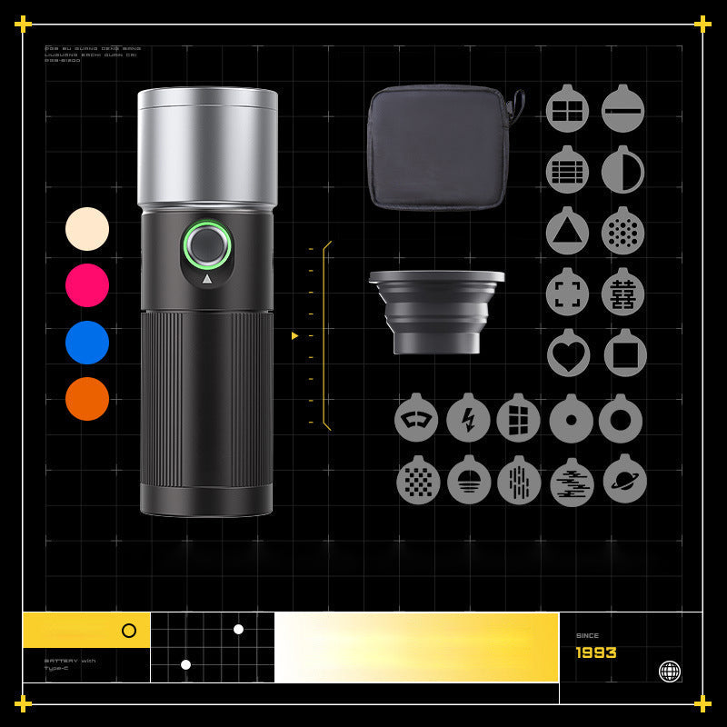 💕Begrenzte Zeit 50% Rabatt - Fotografie Ambient Sense 4 Farben Taschenlampe Set