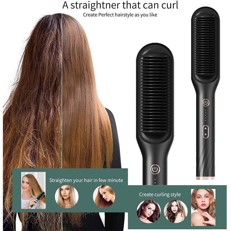 💖Sommeraktion 40 % RABATT💖Professionelle elektrische Haarglätterbürste