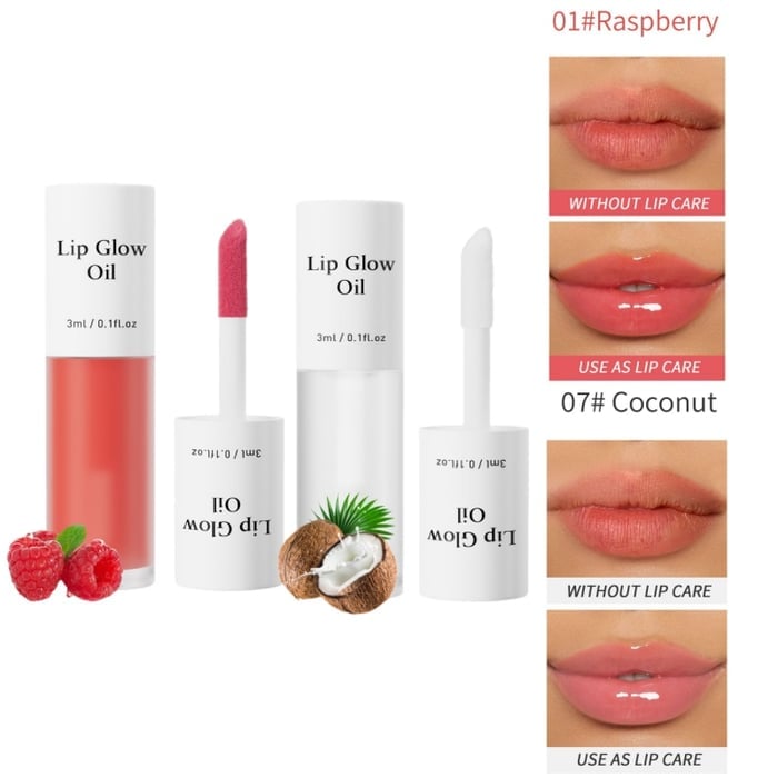 💋 Holen Sie sich den perfekten Schmollmund ✨ Getöntes Lip Glow Oil – Für üppige, hydratisierte Lippen mit einem natürlichen Glanz! 💖