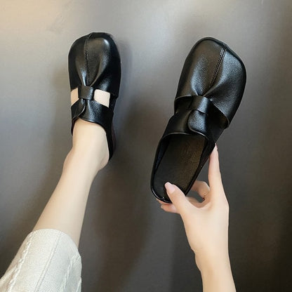 Aktion zum Muttertag🎊2025 Neujahr Heißer Verkauf👣Flache Pantoletten im Ausgeschnittenes Design