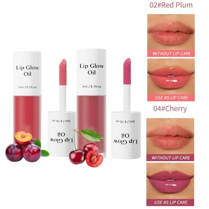 💋 Holen Sie sich den perfekten Schmollmund ✨ Getöntes Lip Glow Oil – Für üppige, hydratisierte Lippen mit einem natürlichen Glanz! 💖