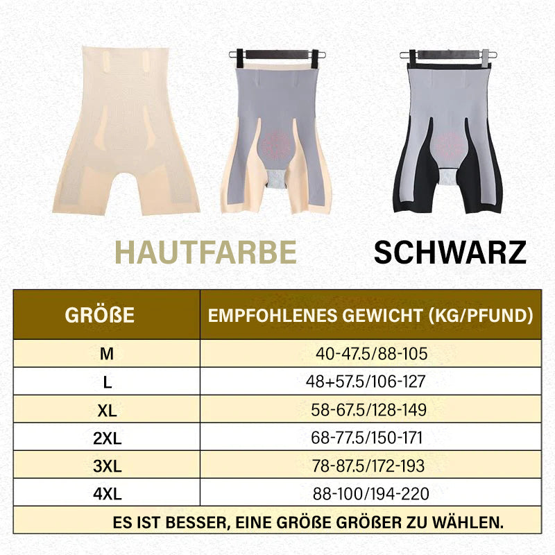 Körperformende Miederhose mit Graphenwaben und magnetischer Aufhängung