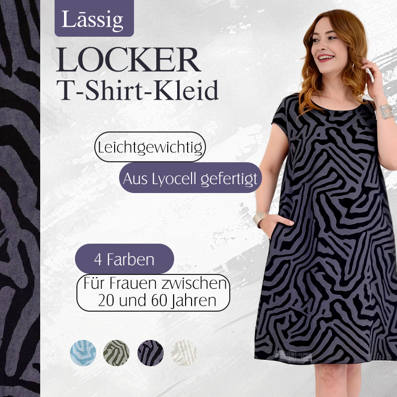 🌸Lässiges Boho-Vintage-Kleid mit Print🌈