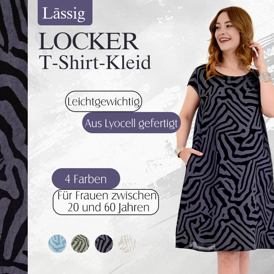 🌸Lässiges Boho-Vintage-Kleid mit Print🌈