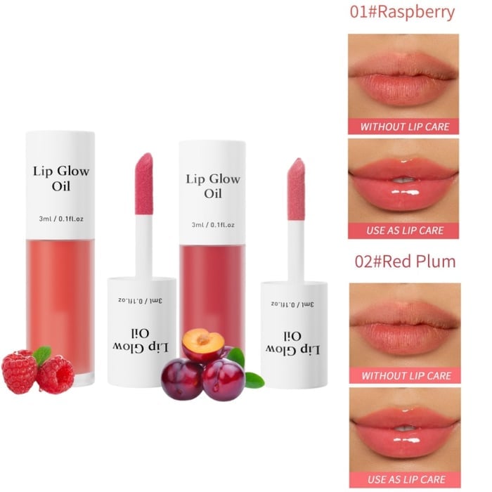 💋 Holen Sie sich den perfekten Schmollmund ✨ Getöntes Lip Glow Oil – Für üppige, hydratisierte Lippen mit einem natürlichen Glanz! 💖