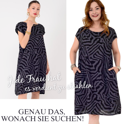 🌸Lässiges Boho-Vintage-Kleid mit Print🌈