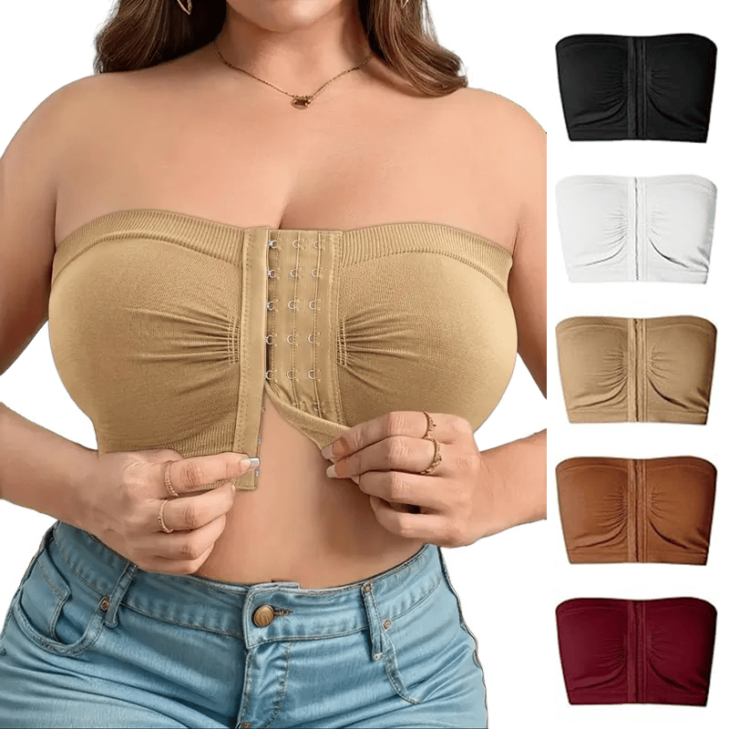 🎁Prime Day Sale 50% RABATT🔥Plus Size Strapless BH mit Frontverschluss & atmungsaktivem Material