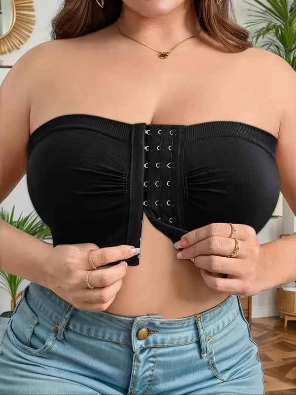 🎁Prime Day Sale 50% RABATT🔥Plus Size Strapless BH mit Frontverschluss & atmungsaktivem Material