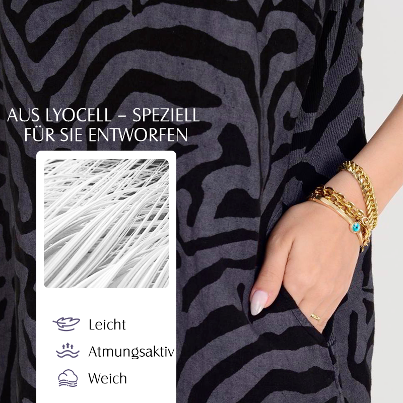 🌸Lässiges Boho-Vintage-Kleid mit Print🌈