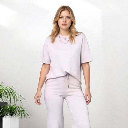 💞Limitierte Zeit 50% Rabatt - schickes zweiteiliges Damenset: gemütliches Oberteil und passende Hose