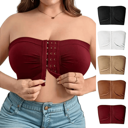 🎁Prime Day Sale 50% RABATT🔥Plus Size Strapless BH mit Frontverschluss & atmungsaktivem Material