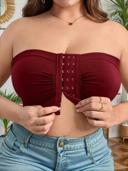 🎁Prime Day Sale 50% RABATT🔥Plus Size Strapless BH mit Frontverschluss & atmungsaktivem Material