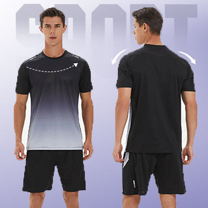 Sport-Set für Herren mit T-Shirt & Shorts – atmungsaktiv & schnelltrocknend
