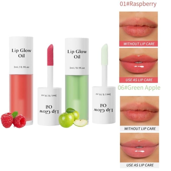 💋 Holen Sie sich den perfekten Schmollmund ✨ Getöntes Lip Glow Oil – Für üppige, hydratisierte Lippen mit einem natürlichen Glanz! 💖