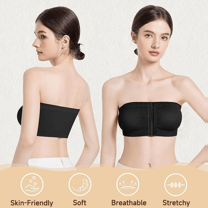 🎁Prime Day Sale 50% RABATT🔥Plus Size Strapless BH mit Frontverschluss & atmungsaktivem Material