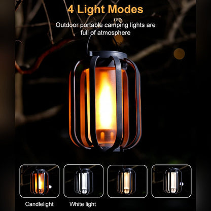 🔥Upgraded flackernde Flamme Solar Laterne im Freien wasserdichtes Licht