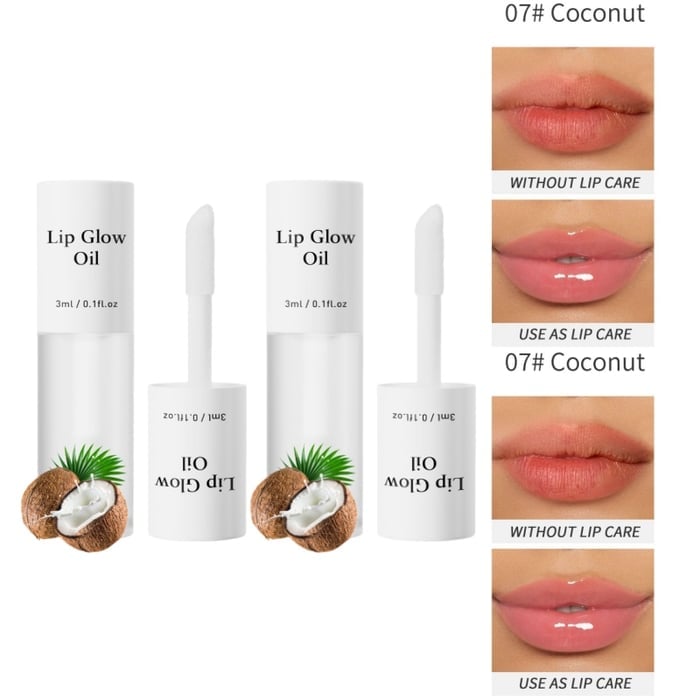 💋 Holen Sie sich den perfekten Schmollmund ✨ Getöntes Lip Glow Oil – Für üppige, hydratisierte Lippen mit einem natürlichen Glanz! 💖